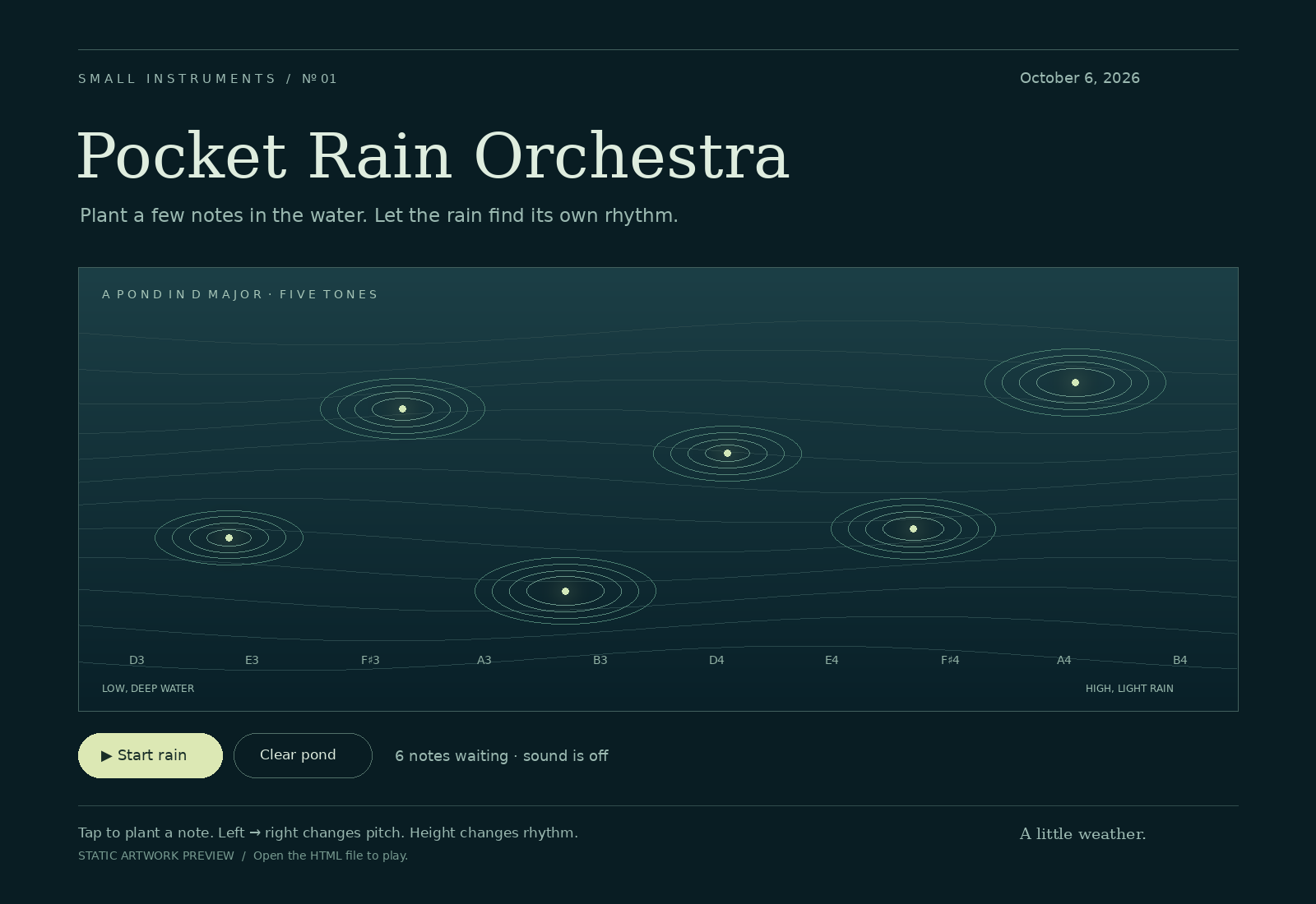 Pocket Rain Orchestra